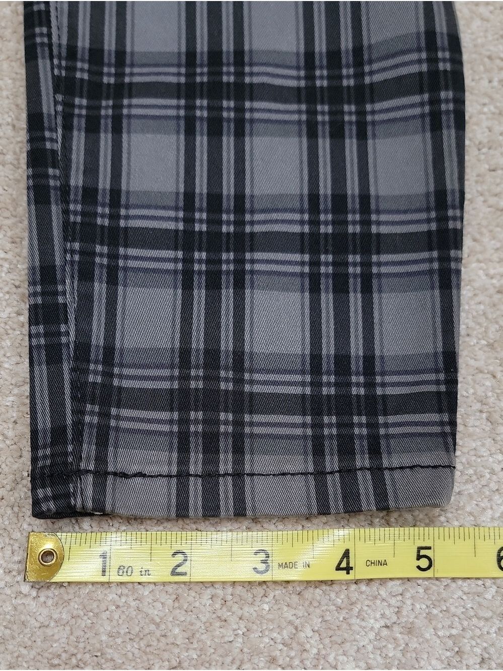 Nine West Heidi Black & Gray Plaid Pull-On Skinny Pants Size 12 NWT - Picture 8 of 15